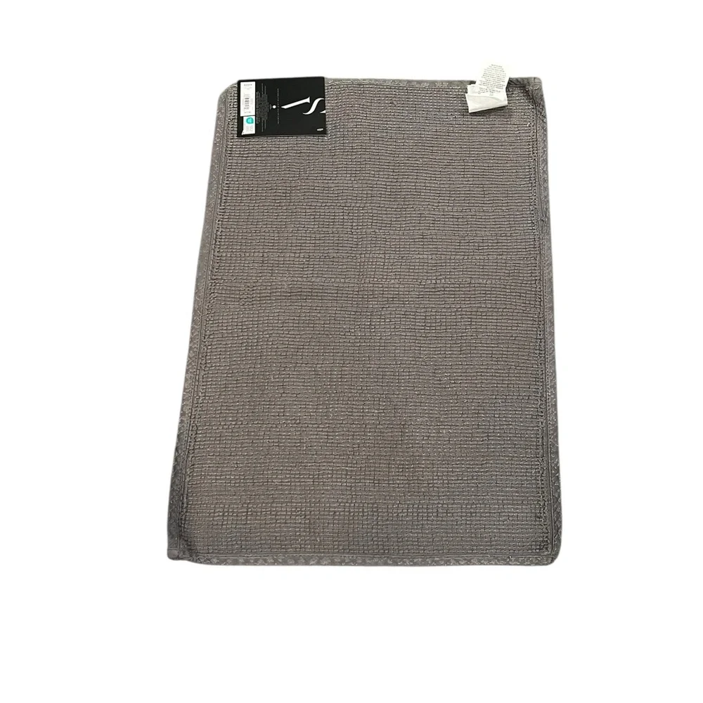 NWT Simply Vera Wang Signature Cotton Bath Rug 17”x 24” Charcoal Gray